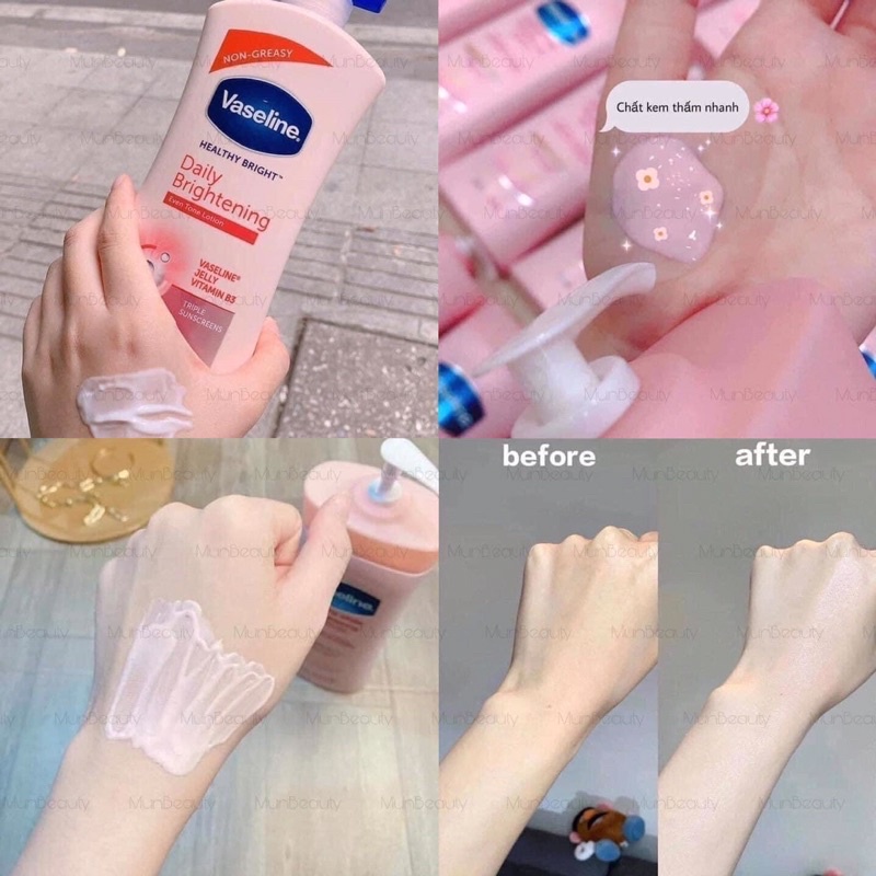 Sữa dưỡng thể trắng da Vaseline daily bright