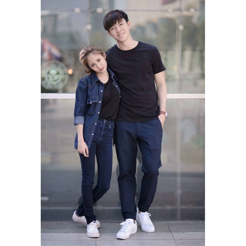 ÁO THUN TRƠN MÀU ĐEN (AGE2X)