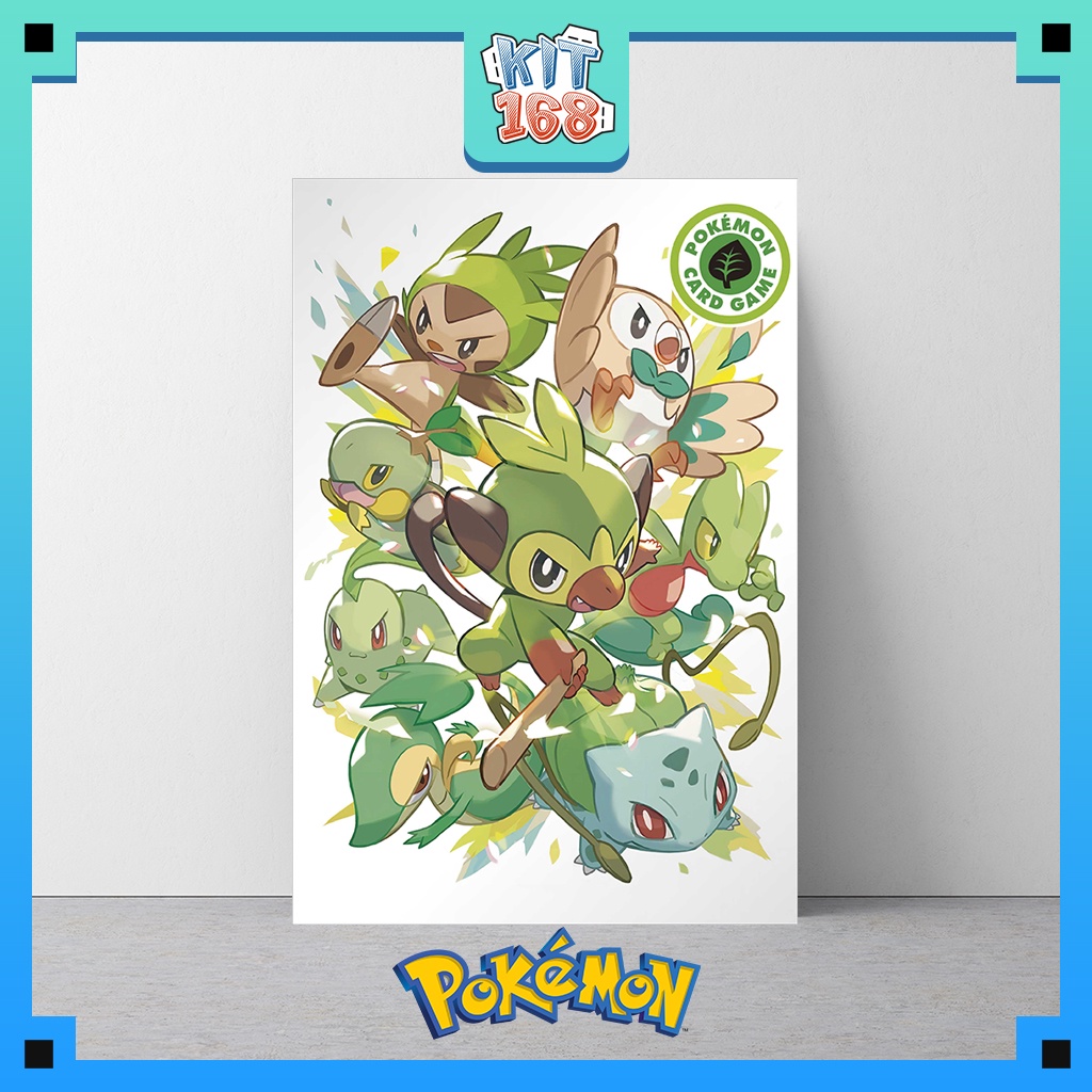 Poster Hình Pokemon hệ Cây (POSPIC-0083)