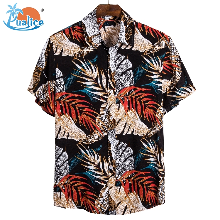 Short Sleeve Printable Shirt Hawaii 2020 Men's Fashion Blouse Floral Short Sleeve Blouse Shirt Men Short Sleeve Shirt345 | BigBuy360 - bigbuy360.vn