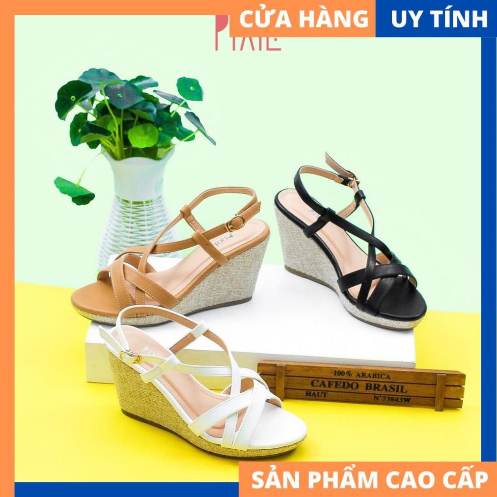 Giày Sandal Đế Xuồng 7cm Quai Đan Cao Cấp X487 | WebRaoVat - webraovat.net.vn