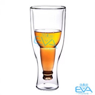 Ly Thuỷ Tinh Hai Lớp Upside Down Beer Glass Độc Lạ 350 ML