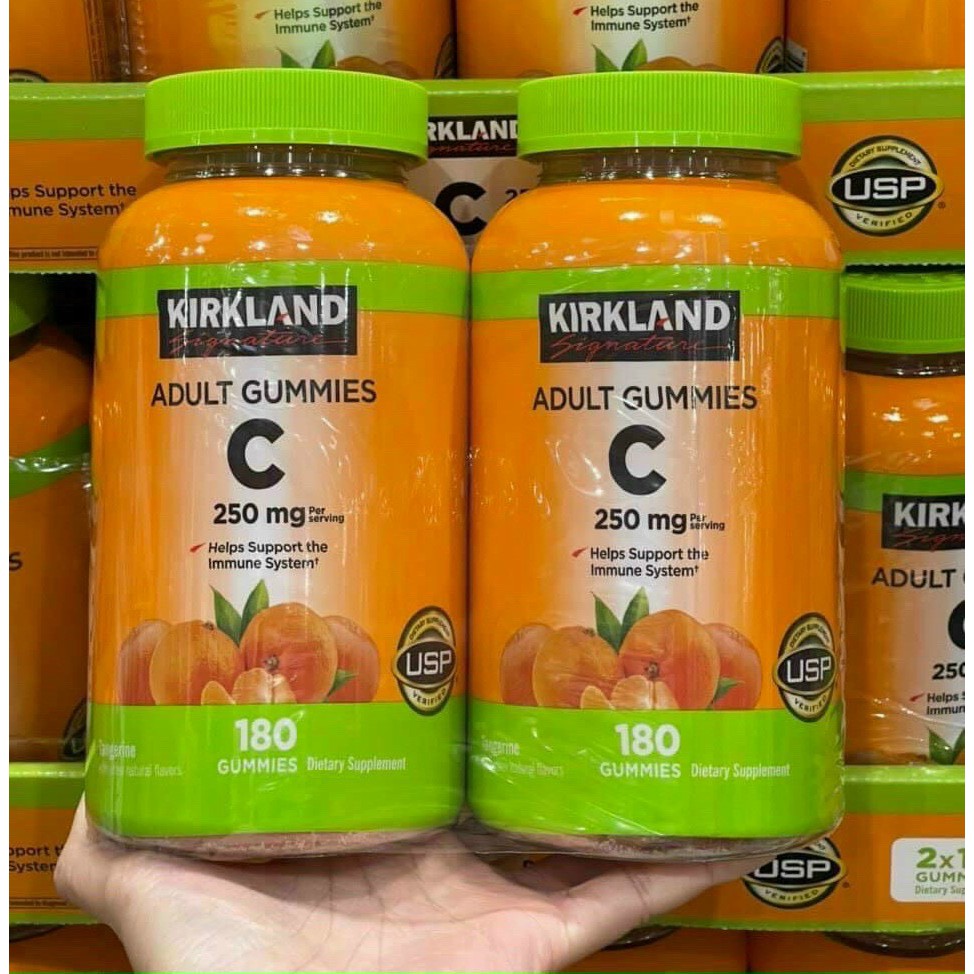 Kẹo Dẻo Kirkland Vitamin C 250mg Adult Gummies của Mỹ 180 viên