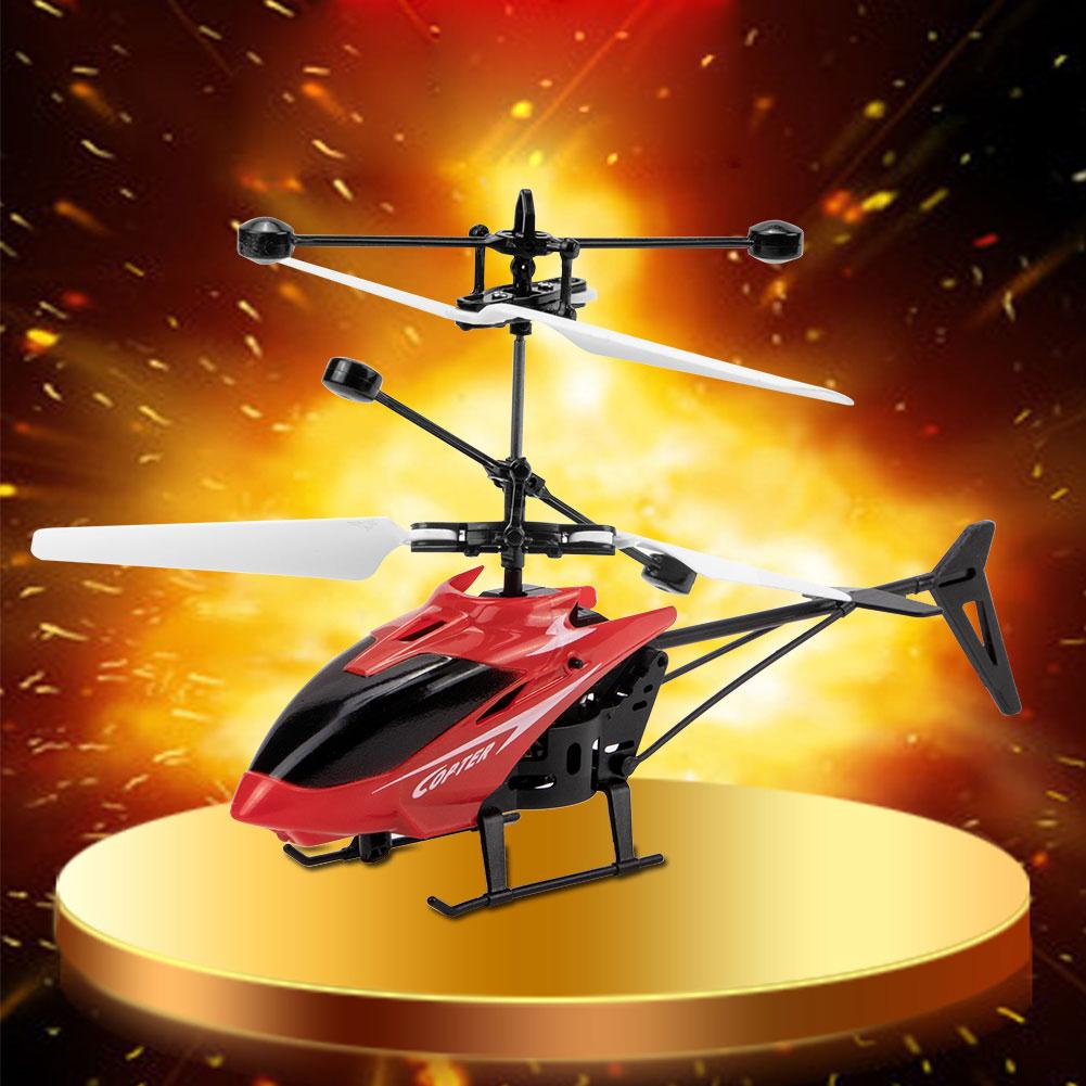 Máy bay trực thăng cảm ứng từ xa Mini RC Cảm ứng hồng ngoại 2CH Máy bay trực thăng con quay RC Drone đồ chơi