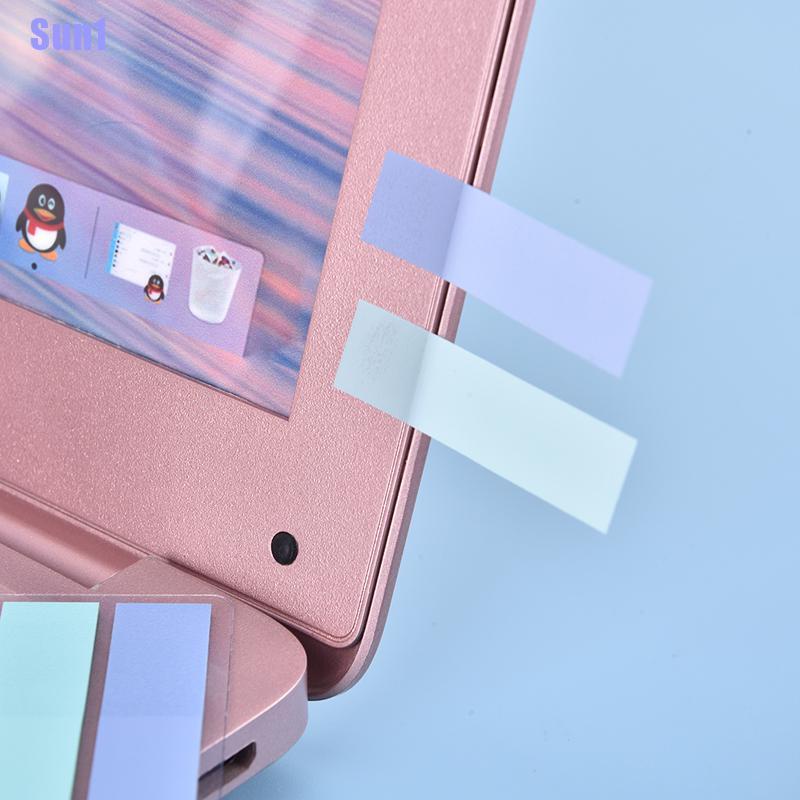 Giấy dán ghi chú bằng chất liệu PET trong suốt màu huỳnh quang hình mũi tên