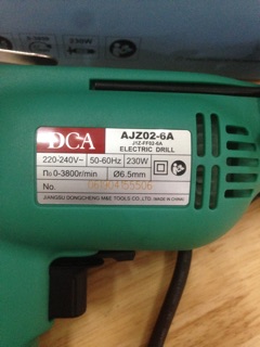 Máy khoan điện AJZ02-6A.DCA 230w