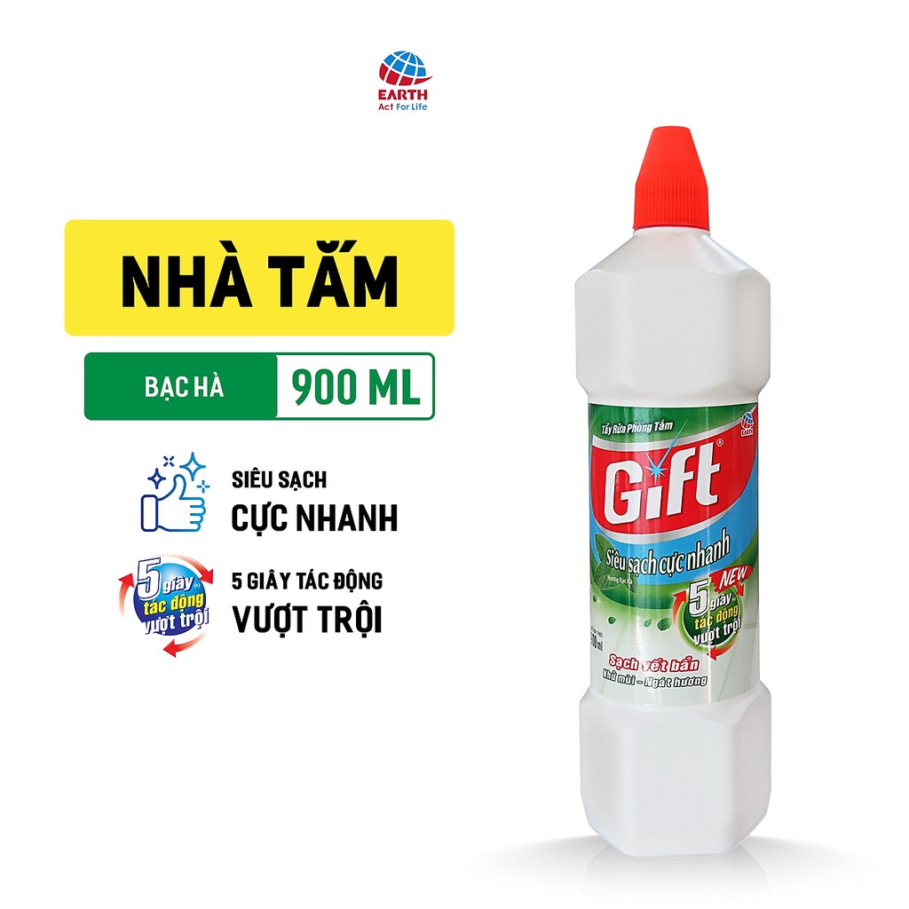 Nước tẩy nhà tắm Gift  chai 900ml
