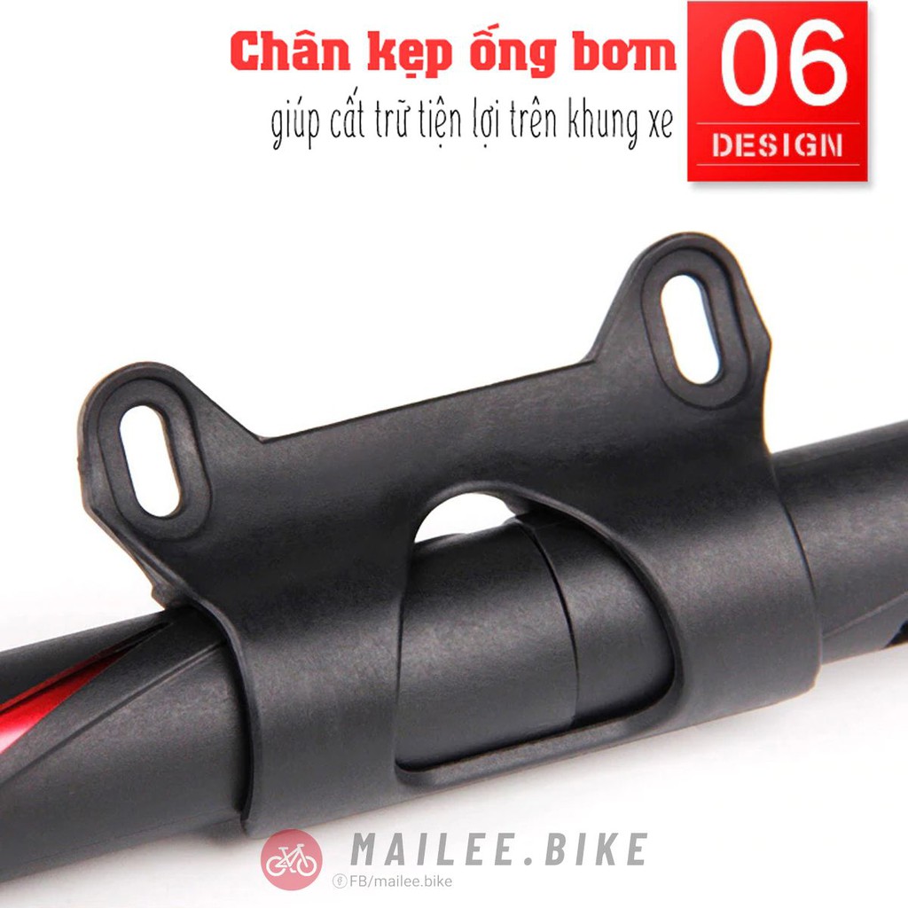 Bơm Xe Đạp Mini Treo Sườn Xe Đạp Nhỏ Gọn Tiện Dụng (Giao Màu Ngẫu Nhiên)