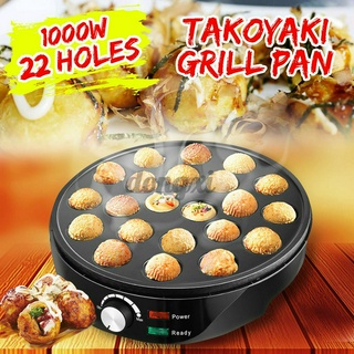 Chảo nướng bánh Takoyaki bằng điện 22 lỗ 1000w