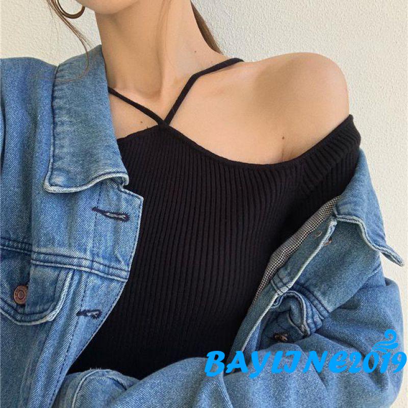 Áo Len Tay Dài Trễ Vai Thời Trang Quyến Rũ Dành Cho Nữ