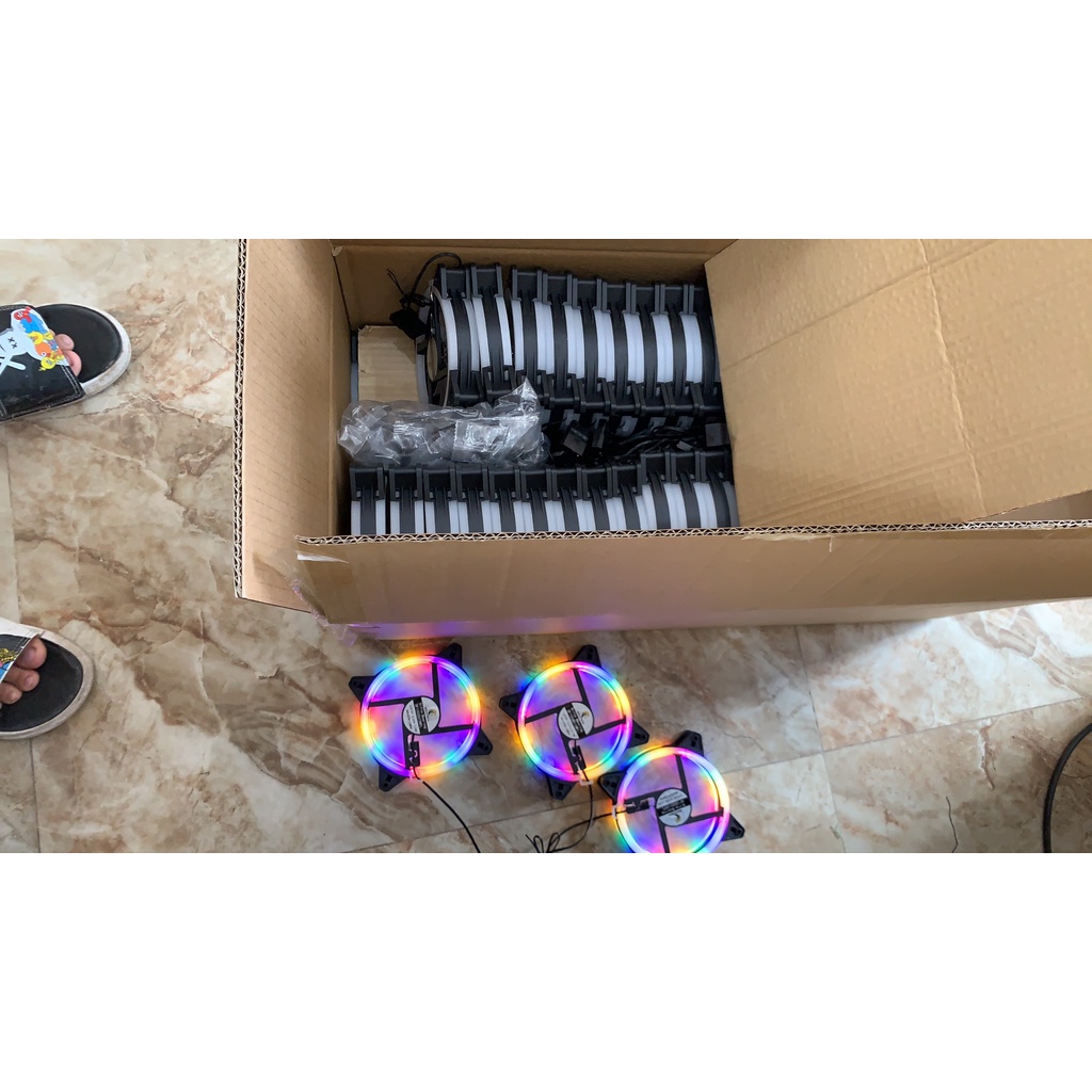 Fan Led 33 Bóng Đèn Led 12cm Làm Mát Cho Case Máy Tính