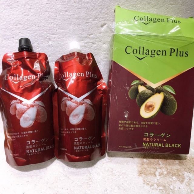 Nhuộm đen tóc Collagen Bơ