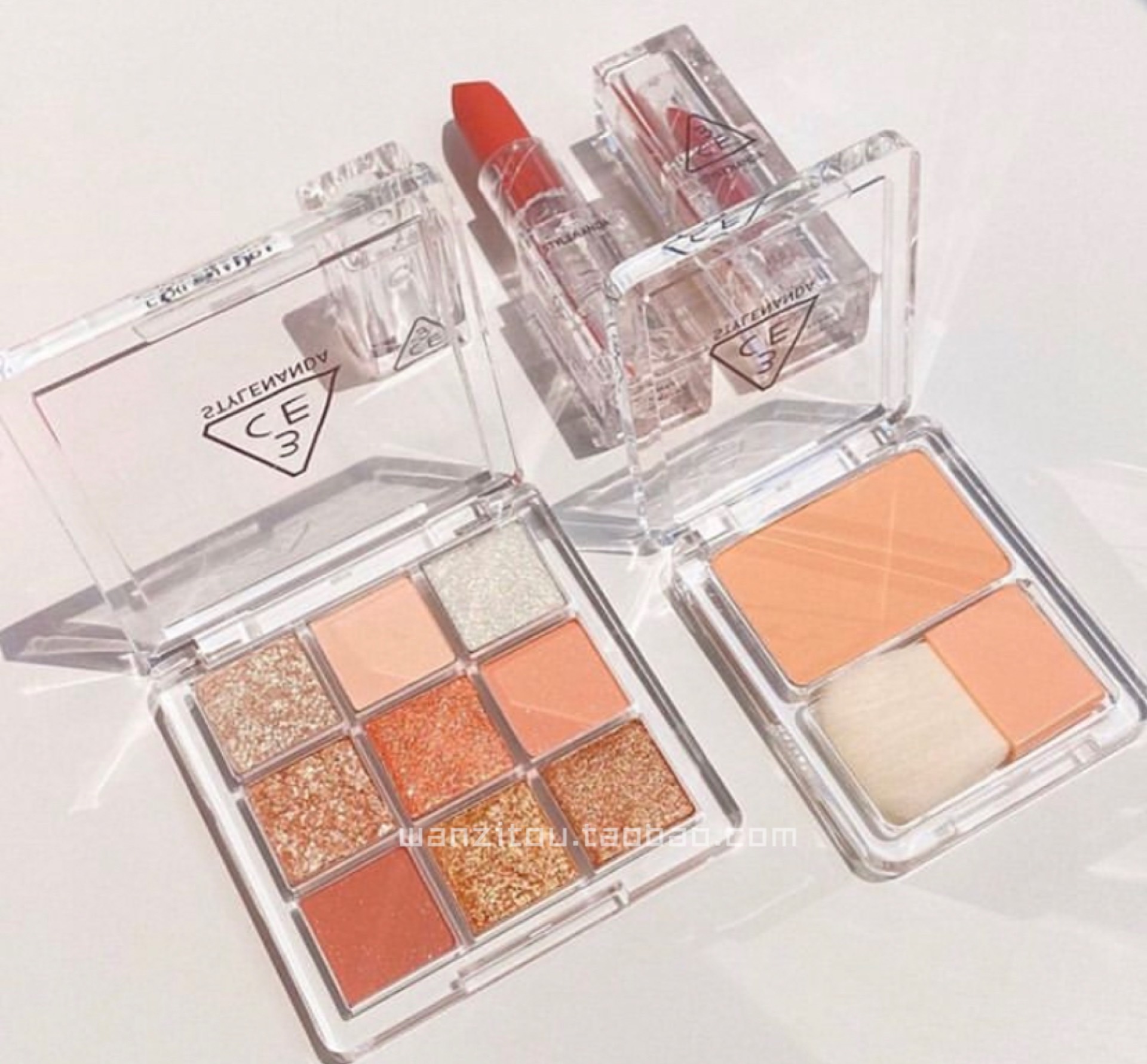 [Hàng mới về] Bảng Phấn Mắt 3ce 9 Vỏ Màu Trong Suốt Đẹp Mắt