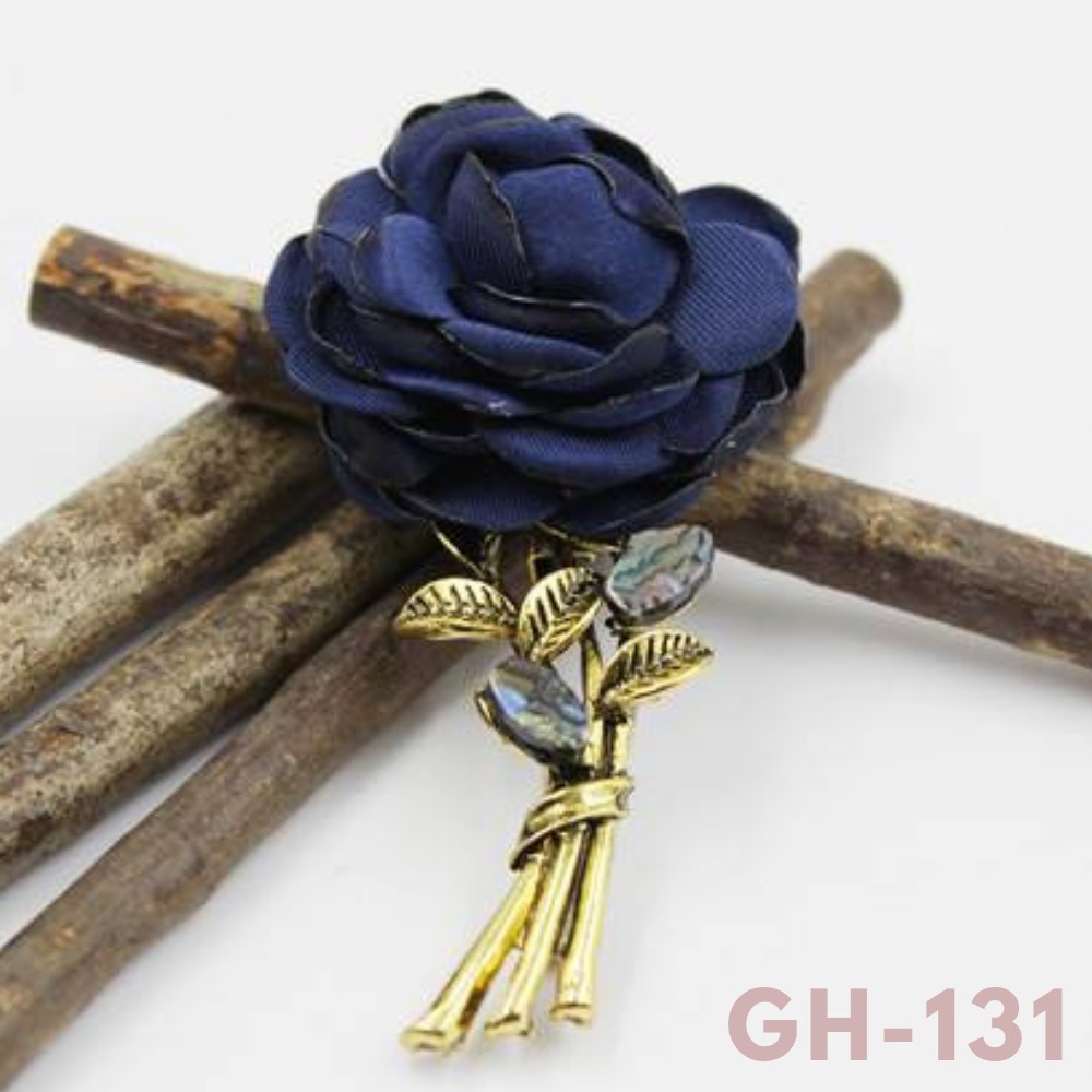 Ghim cài áo Vest nam nữ Lapel Pin thời trang hình Bông hoa Hồng GH-255  {Phụ kiện Vest Nam - AdamZone}