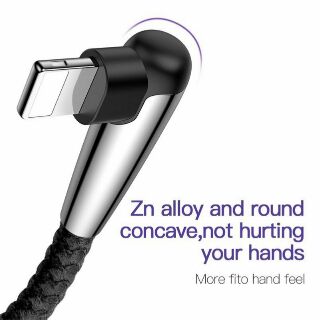 Cáp sạc nhanh  siêu bền Baseus Sharp Bird Lightning cho iPhone/ iPad (Metal MVP Elbow Mobile Game Cable)