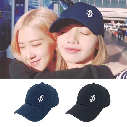 Blackpink Lisa Mũ Lưỡi Trai In Hình Mặt Cười Phong Cách Thời Trang Hàn Quốc