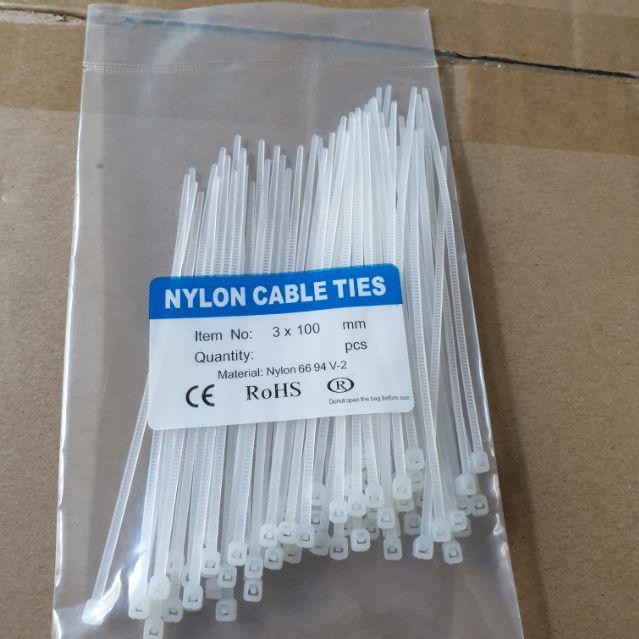 Dây rút Trắng 1 Tấc x 3 Li (10cm)