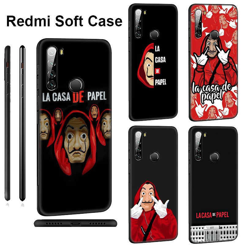 Ốp Lưng Silicone Mềm Phong Cách Phim Lu Casa De Papel Cho Xiaomi Redmi Note 9 9s Pro Max / Note 177 La Casa De Pael