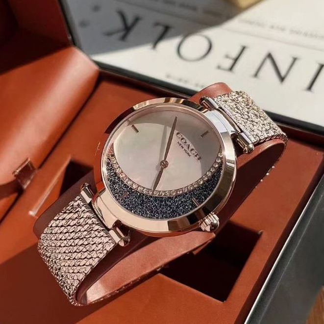 Đồng hồ Nữ Coach Trăng Khuyết 14503653 14503766  - Dây Thép Nhuyễn - Size 34mm