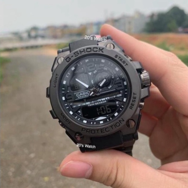 Đồng hồ nam G-shock GTS 8600 Original –Chống nước 20Bar Viền Thép không gỉ, Hiển thị số, hai máy chạy độc lập - Hàng nhậ