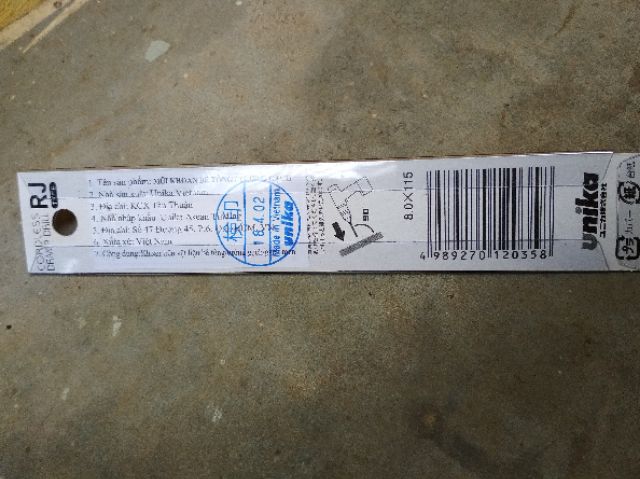 SV Mũi khoan tường Unika RJ8mm chuôi lục