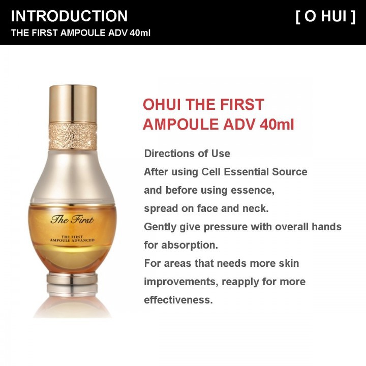 Chai 20ml Tinh Chất Vàng 24k Siêu Hồi Sinh cho làn da bị tổn thương của Ohui The first