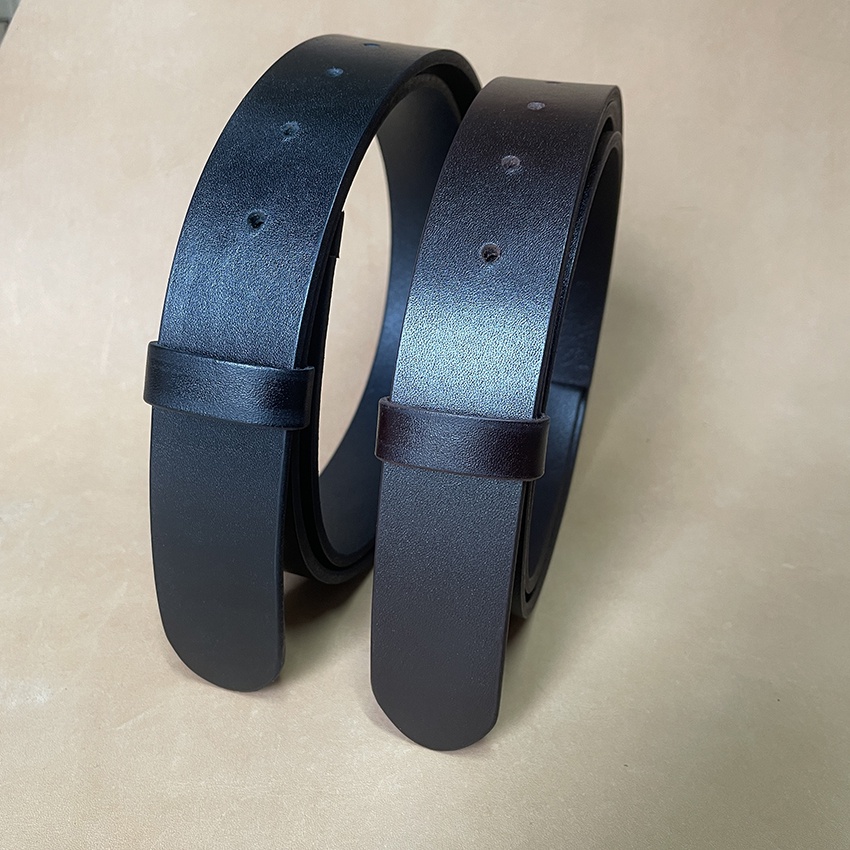 Dây Nịt Thắt Lung Nam Da Bò Cao Cấp Không Mặt Khóa D816 Rộng 2.9cm - 3.4cm - 3.7cm  Hai Màu Đen Nâu An Toàn Sức Khỏe