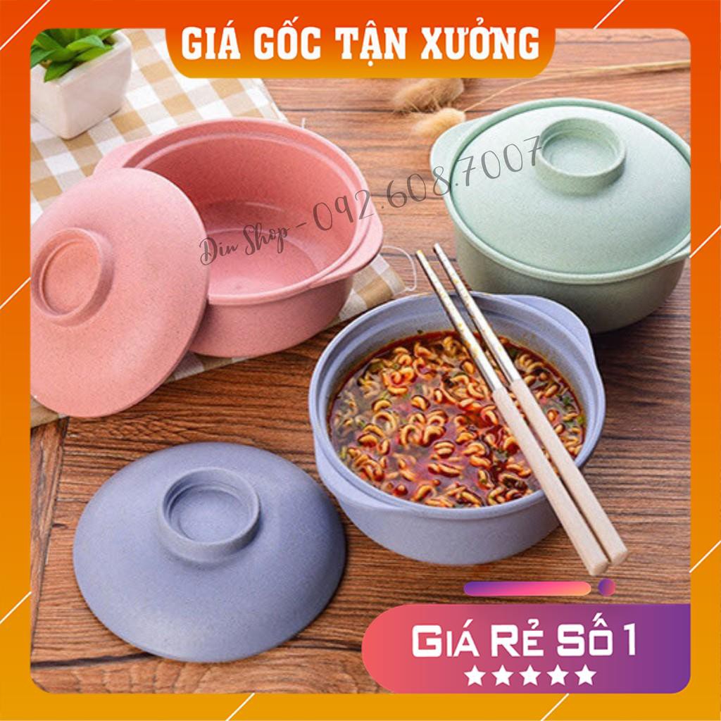 Tô úp mì lúa mạch DIN SHOP Bát úp mỳ tô ăn mỳ, tô ăn cơm chất liệu lúa mạch an toàn sức khỏe, nhiều màu sắc