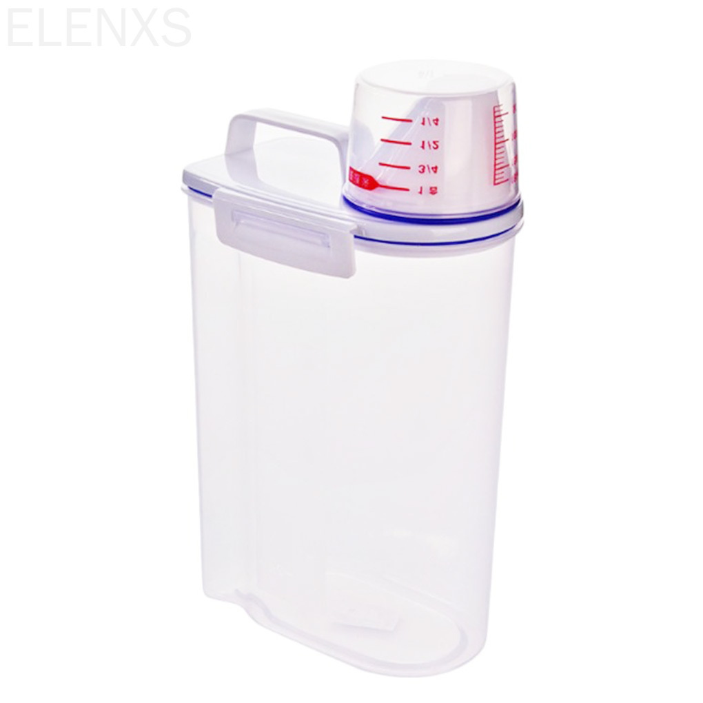 Hộp Nhựa Đựng Gạo 2kg Có Nắp Đậy Chống Ẩm Tiện Dụng