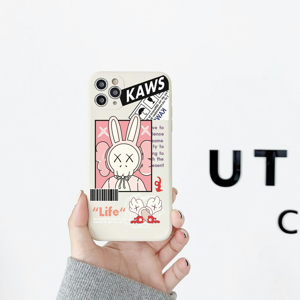 Ốp lưng iphone Kaws Nice cạnh vuông BVC 7/7plus/8/8plus/x/xs/11/12/pro/max/plus/promax [Tomax Shop]