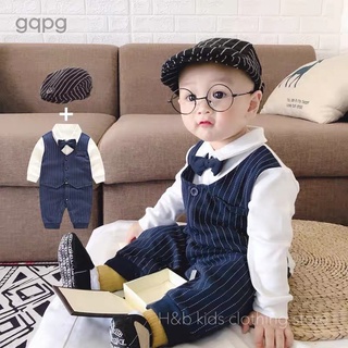 Body công tử cổ nơ màu than bé trai