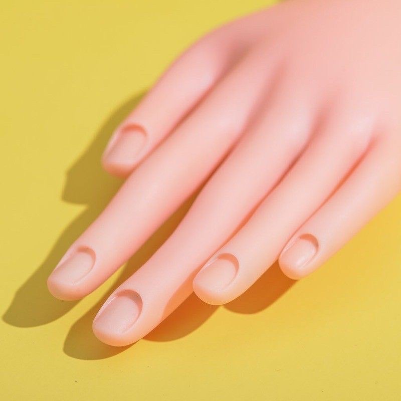 Bàn tay giử silicol tập làm nail- loại khớp dẻo linh hoatu