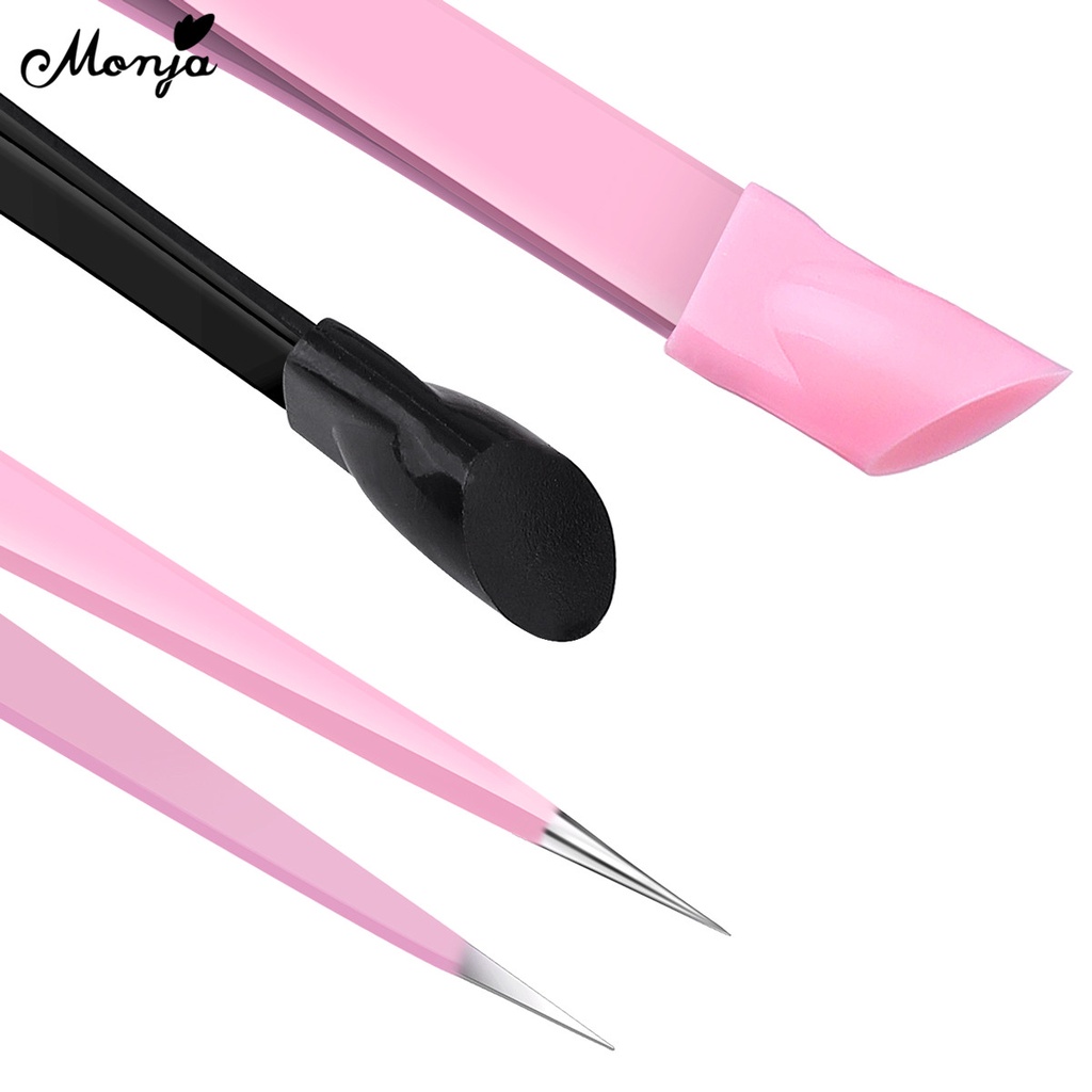 MONJA Nhíp hai đầu chuyên dùng gắn đá trang trí móng tay