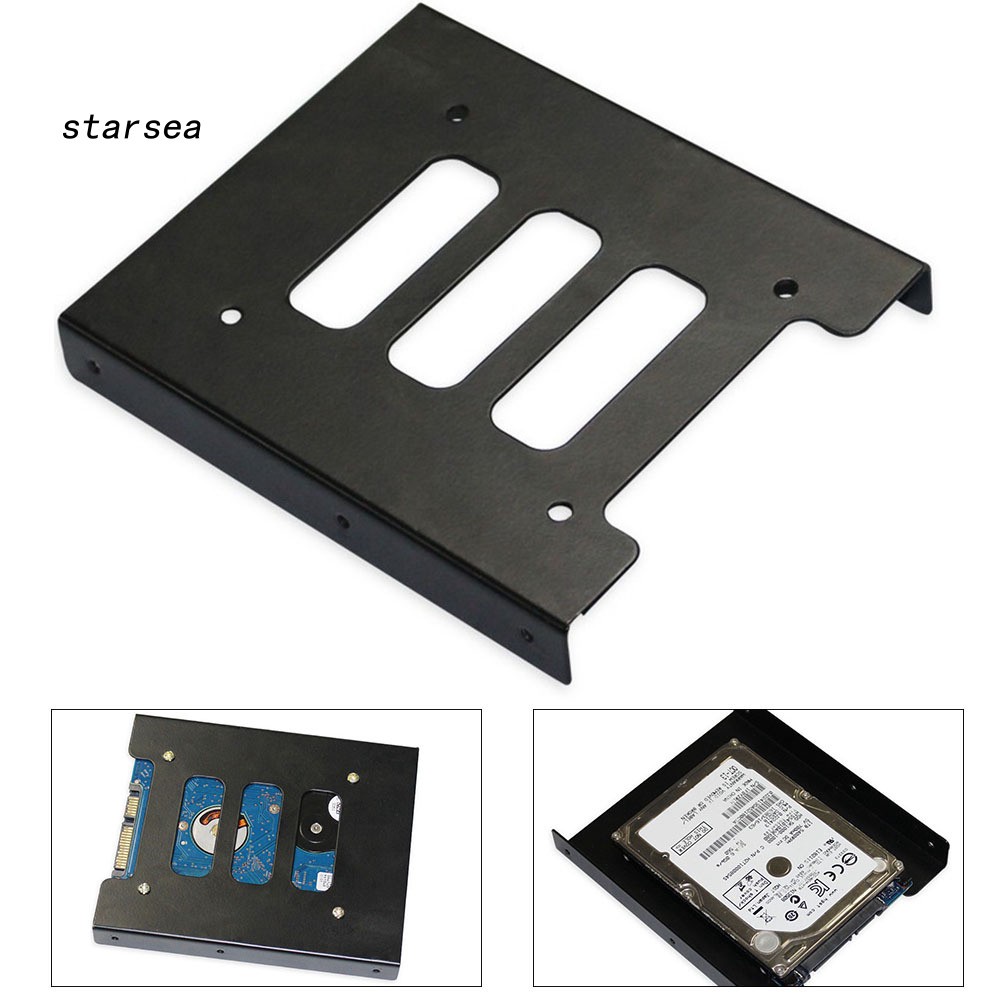 STSE_Metal 2.5 inch to 3.5 inch Hard Drive Bracket SSD Solid State Disk Caddy Tray