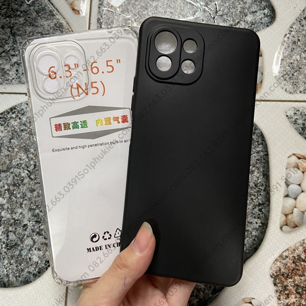 Ốp lưng Xiaomi Mi 11 Lite 4G / Mi 11 Lite 5G / Mi 11 lite 5G NE dẻo trong suốt, dẻo đen bảo vệ từng lỗ cam