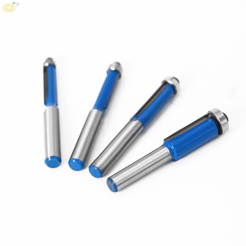 【VARSTR】Router Bit 45# Carbon Steel Cutter Body 8mm Shank Double-Edged Power Tools