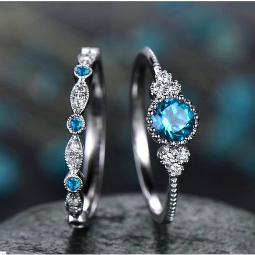 Nhẫn Zircon Smug | Phụ Kiện Trang Sức Bằng Thép Không Gỉ Màu Ngọc Lục Bảo Mới Cho Nam Và Nữ
