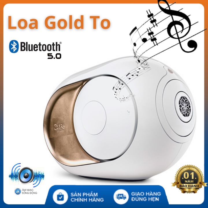 Loa bluetooth mini GOLD TO FREESHIP Thiết kế rung kép , âm thanh sống động , bảo hành 12 tháng , loa trứng rung