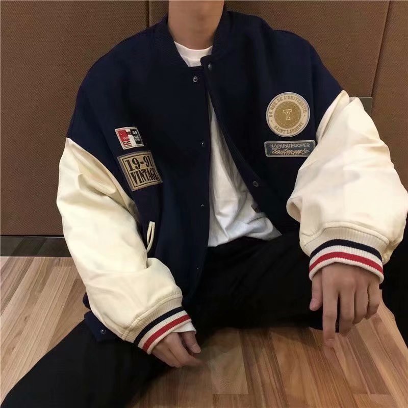 Áo Khoác Unisex bomber Hàn Quốc Dáng Rộng Thiết Kế Mới Cho Nam Top