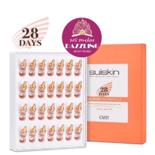 Hộp 28 chai tế bào gốc suiskin chiết xuất trứng cá hồi salmon dn ampoule mẫu mới