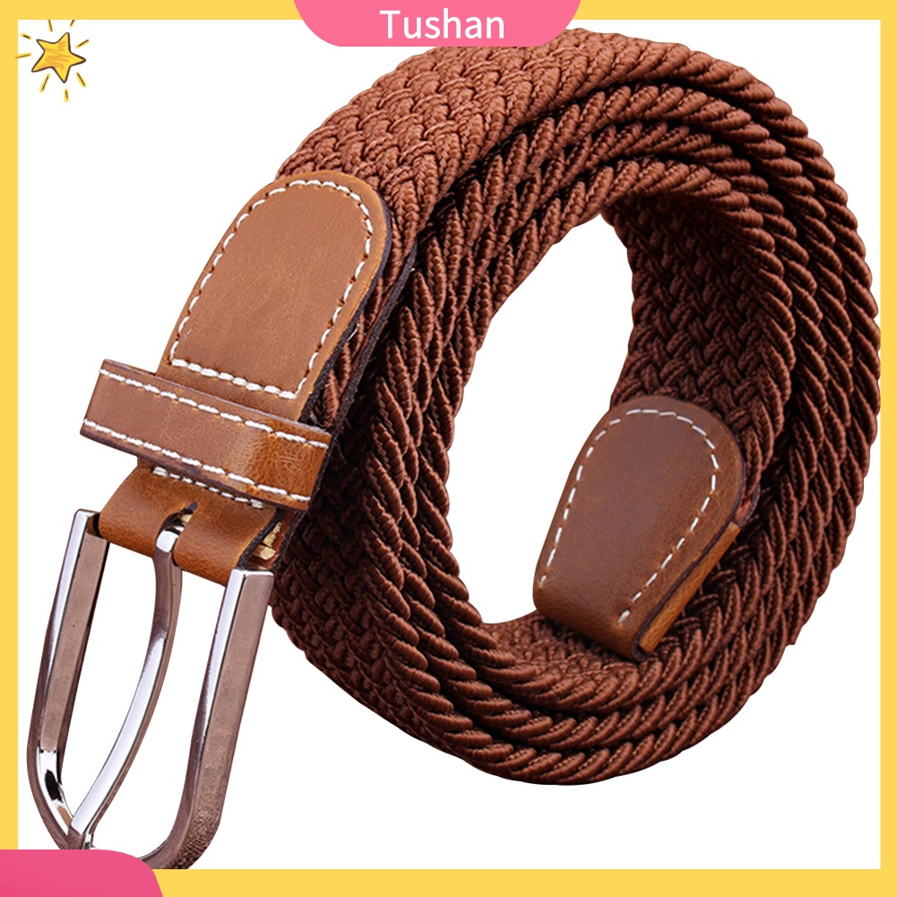 Thắt Lưng Nam Nữ Bện Dây Co Giãn Thời Trang