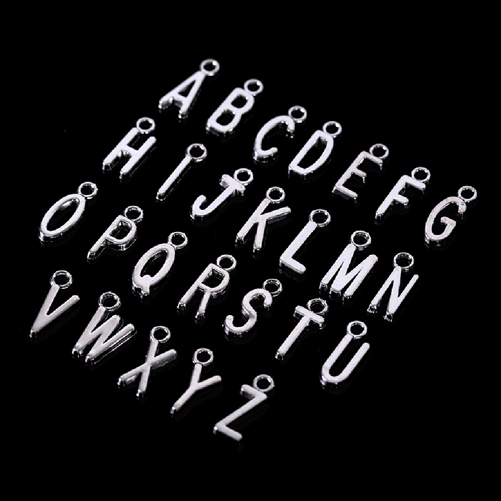 Bộ 26 Chữ Cái Xi Mạ Vàng / Bạc Charms