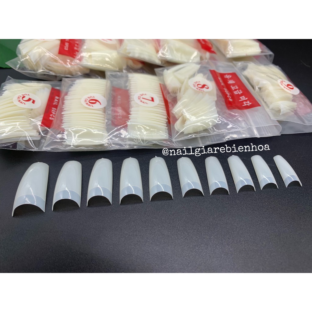 Tip đầu móng nối 500 cái- 10 size
