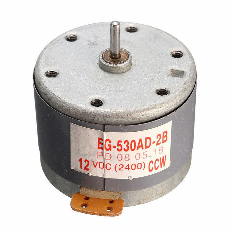 Motor cassette deck, mô tơ thay thế cho máy quay băng 12V, 2400RPM, motor mabuchi eg-530ad-2b của Japan
