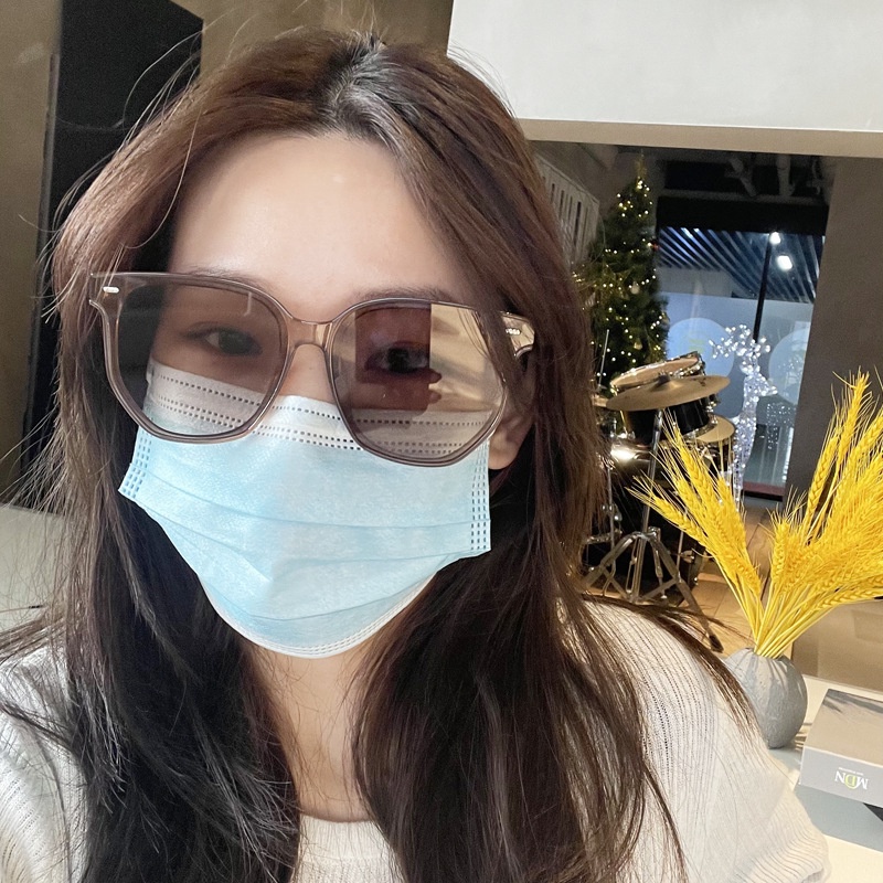Kính Mát Gọng Vuông Phong Cách Retro Thời Trang Hàn Quốc