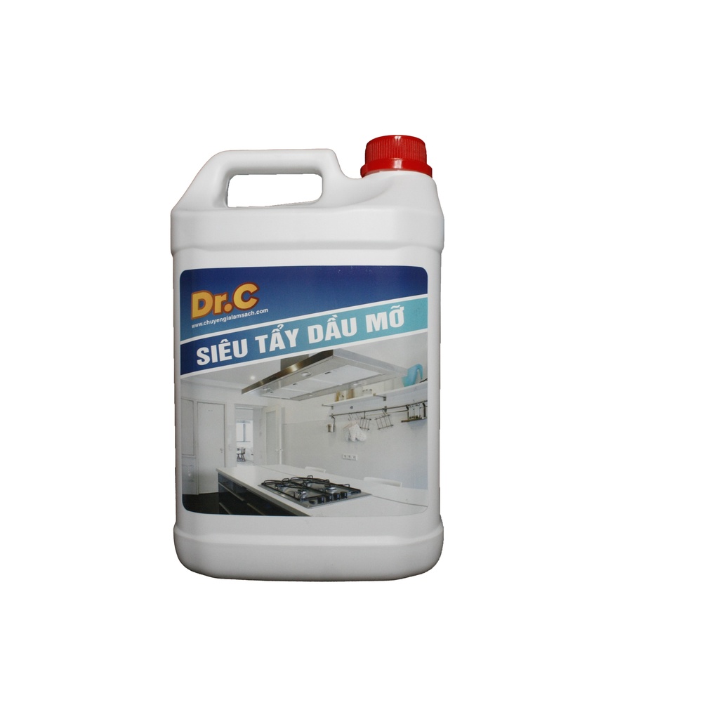 Siêu Tẩy Dầu Mỡ Dr.C Đánh Bật Mọi Loại Dầu Mỡ, Vệ Sinh Bếp Sạch Sẽ 5 lít  - TCX4G01