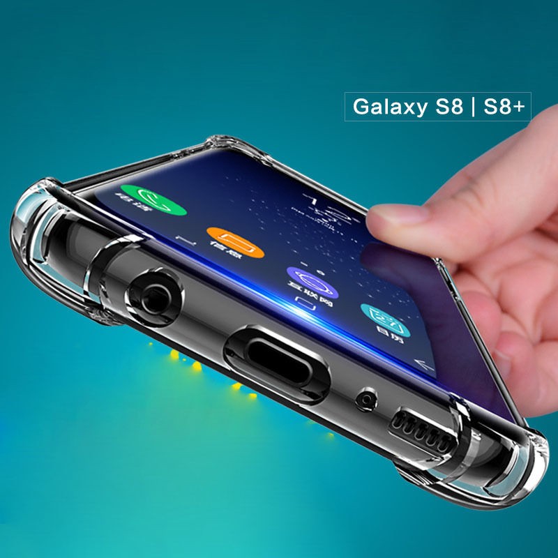 Ốp lưng mềm trong suốt chống trầy cho Samsung Galaxy S8 S8+ S7 S7 edge S6 A7 A5 A3 J5 J7