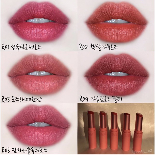 Son thỏi Black Rouge Rose Velvet Lipstick