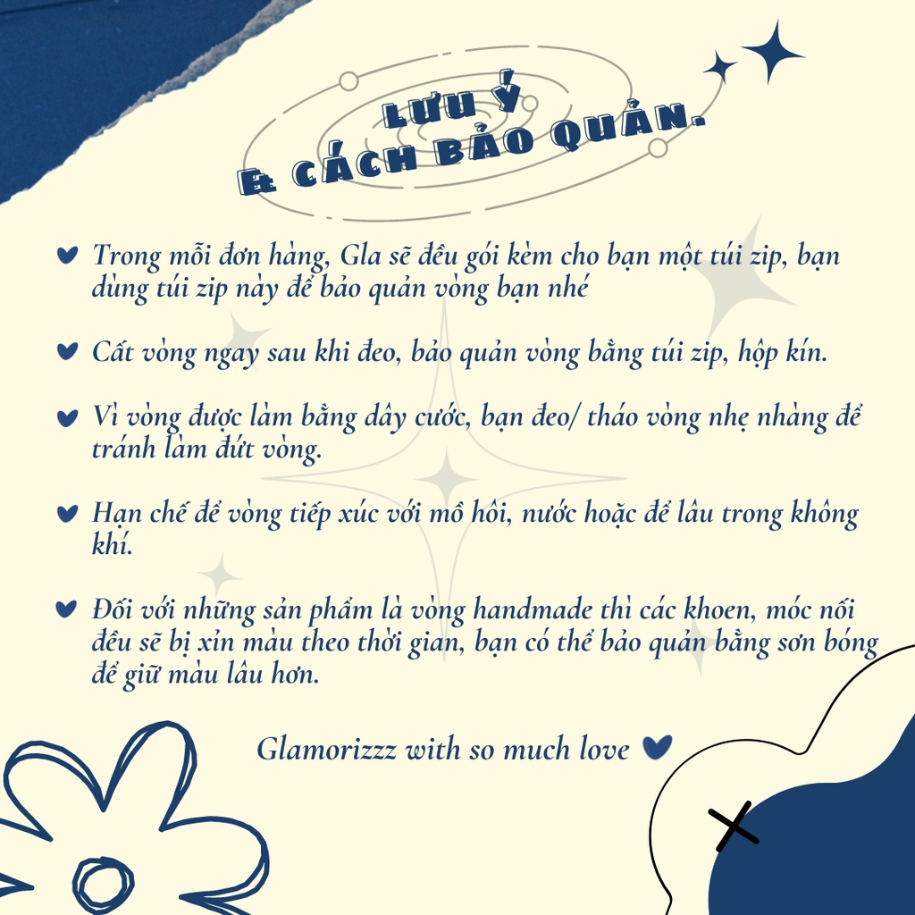 Vòng tay handmade hạt cườm mặt cười Simple Basic kim loại trắng đen Unisex cá tính | Made by Glamorizzz |