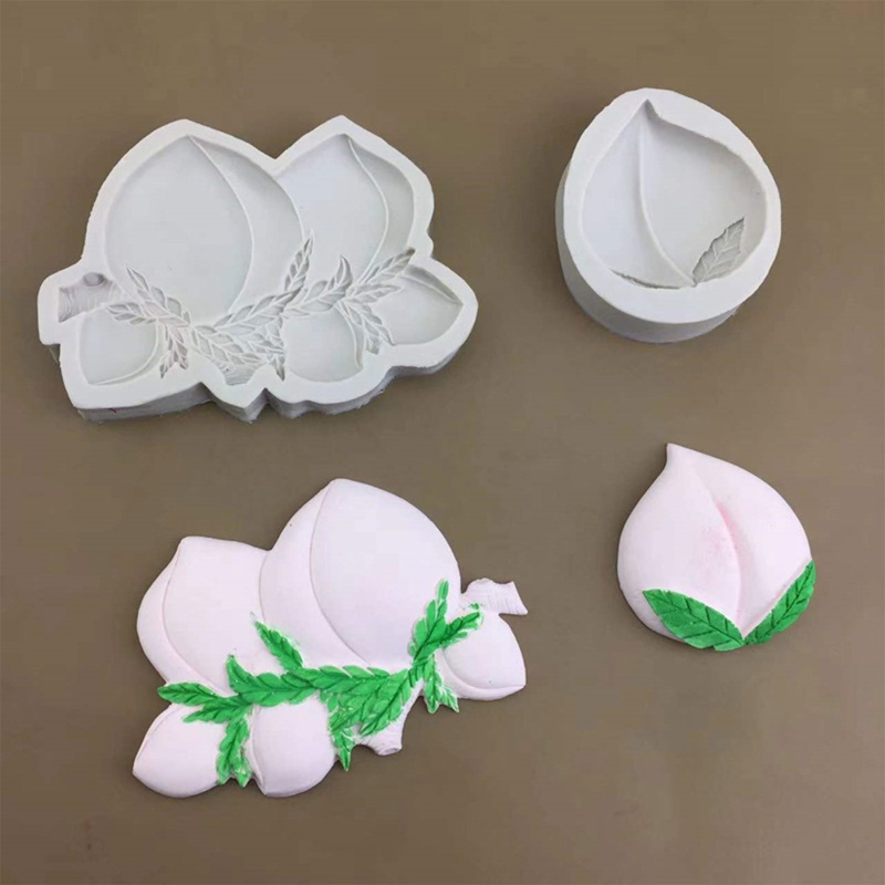 Khuôn Silicone Làm Bánh Hình Quả Đào